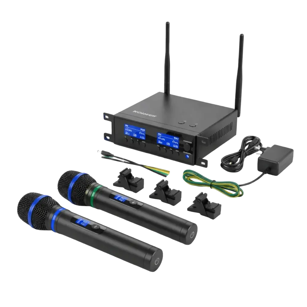 UHF Wireless Handheld Microphone Set (Dual Channel)
