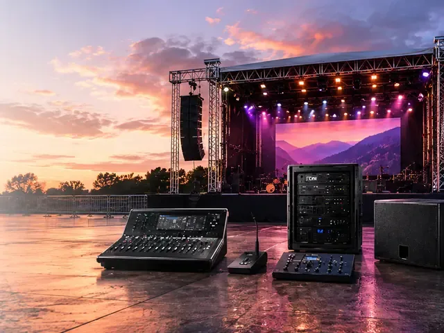 Professional PA sound system equipment