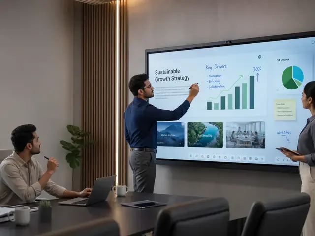 Interactive flat panel for corporate collaboration